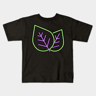 Leaves Line Light Kids T-Shirt